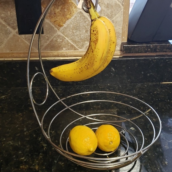 Chrome Wire fruit bowl and Banana Holder - Picture 2 of 4